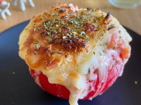 熱々トロトロ❣️完熟トマトのチーズグラタン♪